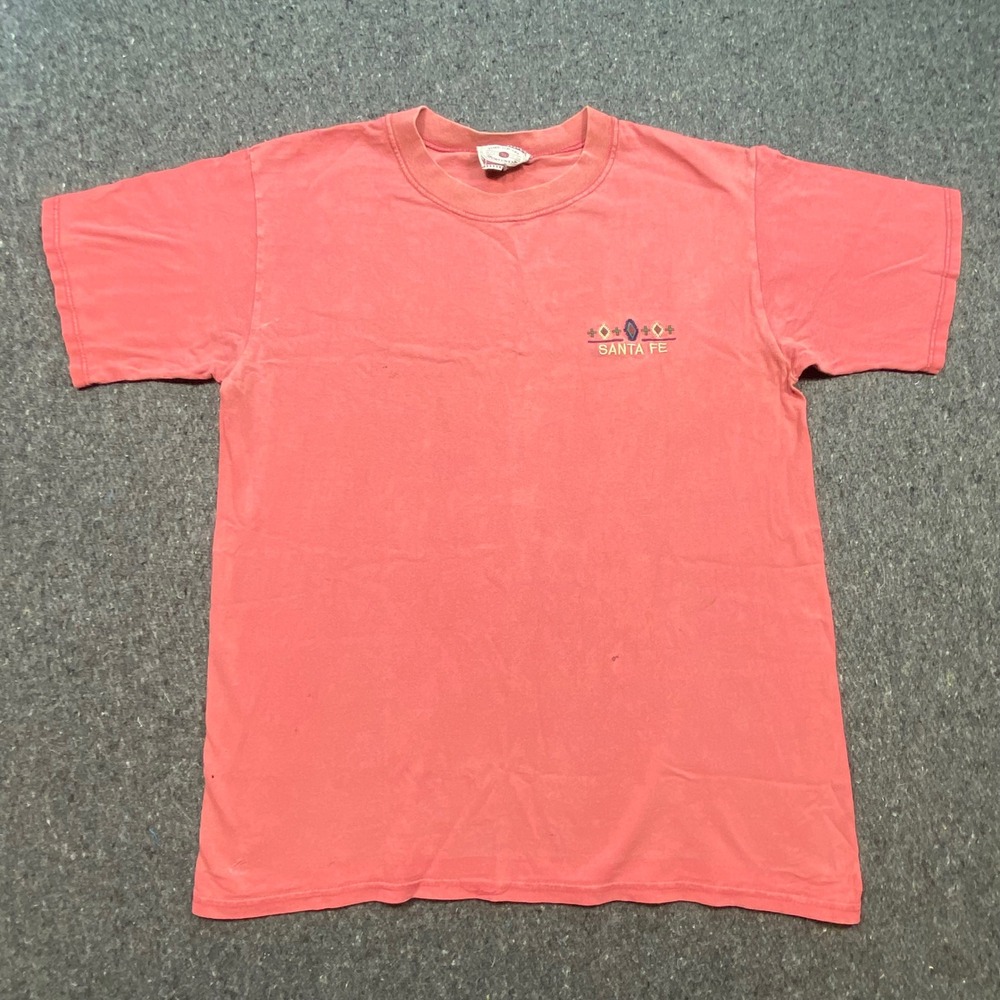 Time Square Sportswear Shirt XL Mens Pink Santa Fe Southwestern Vintage 90s Tee